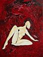 `EWIGWEIBLICH IV´, 2009, 50 cm x 60 cm, Acryl auf Leinwand
