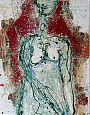 H 'Mut' (60cm x 80cm) Acryl/Lack auf Leinwand